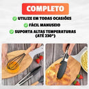 Kit de Utensílios de Cozinha em Silicone com Suporte – Completo e Multifuncional
